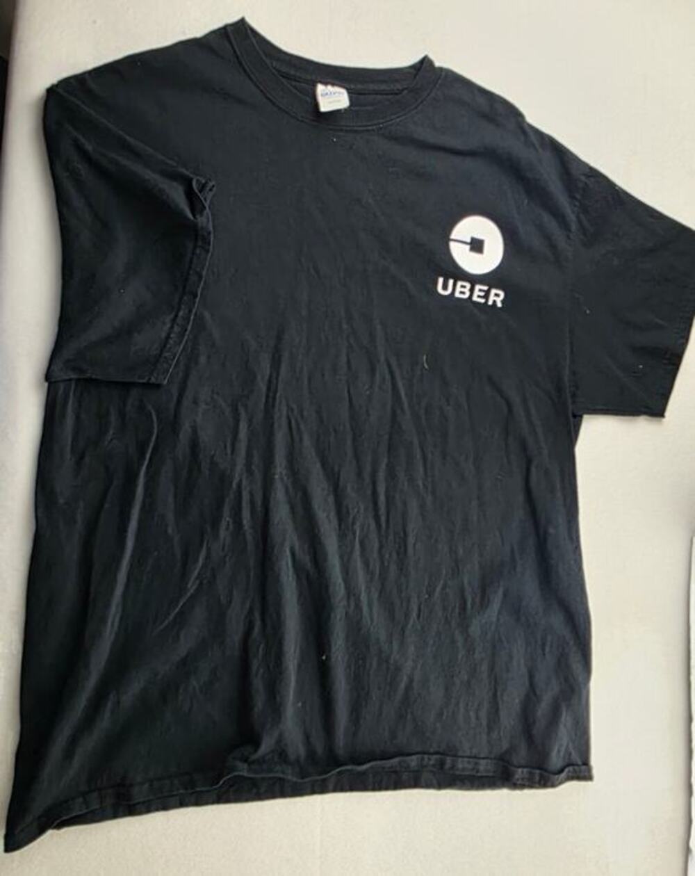Uber Logo Black T Shirt Graphic T Size XL
